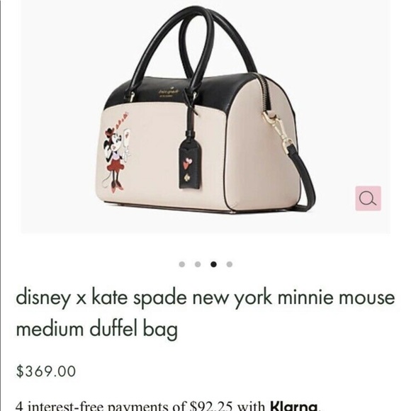 Kate Spade Minnie Mouse Duffle bag Brandnew - Picture 3 of 3